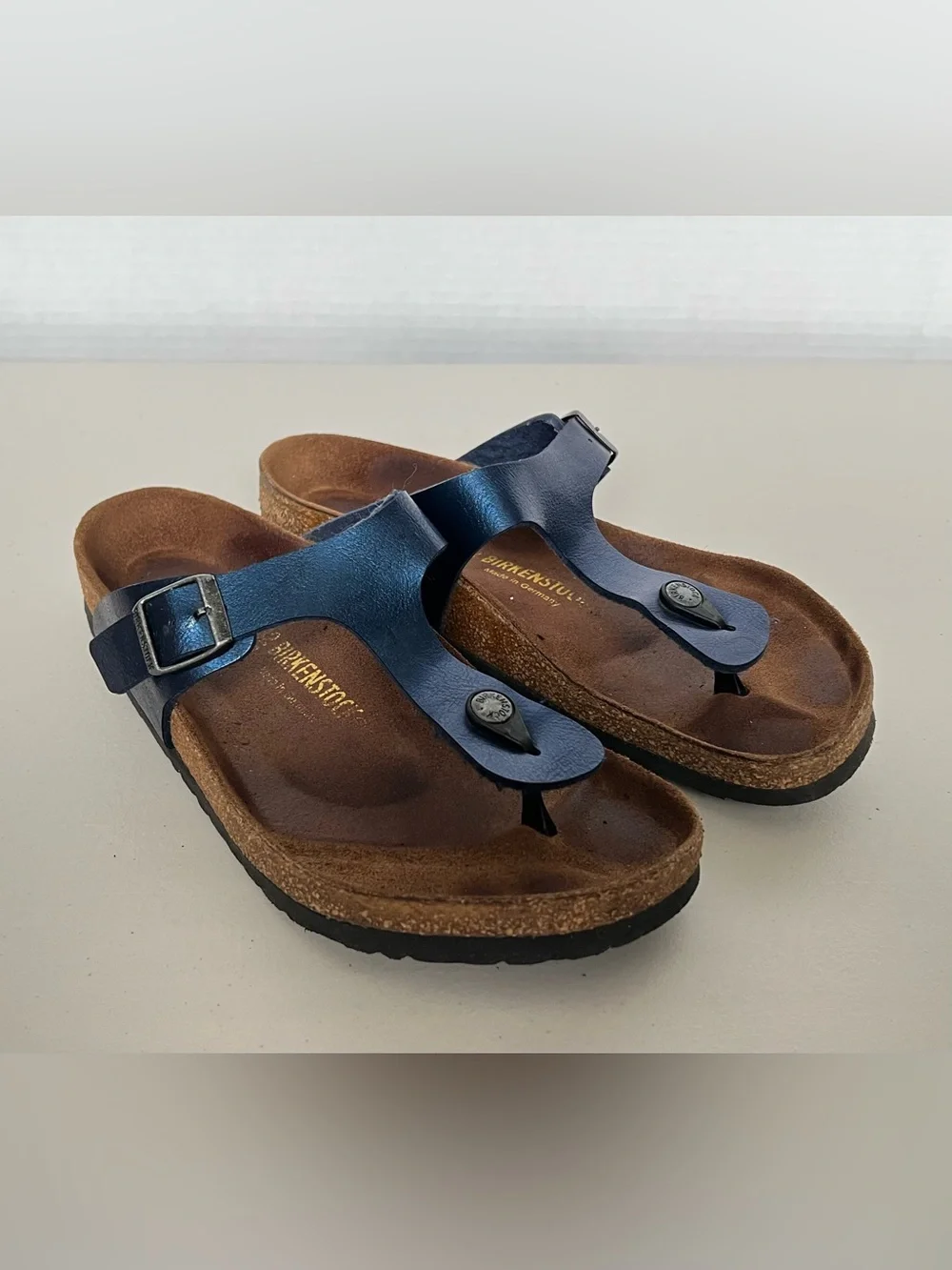 Birkenstock Gizeh Midnight Blue Birko-Flor Thong Sandals US 11 Women’s 9 Men’s